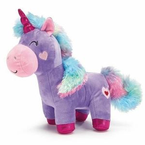 Purple Super Soft 11" Plush Unicorn with Rainbow T